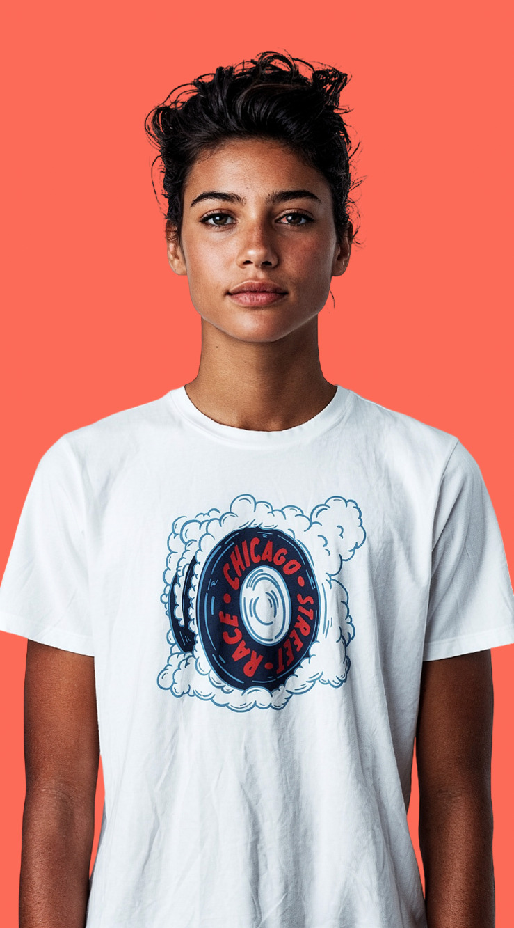 Lululemon Cates T-Shirt Chicago Street Race Graphic Tee - Picture 1 of 5